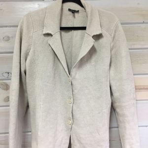 Eileen Fischer Oatmeal Cotton Jacket